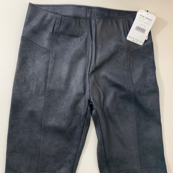 Free People Movement Heatwave Black Faux Suede Bike Shorts - Picture 9 of 11